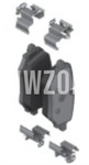 Zadné brzdové platničky (330x20mm kotúč) // šedý lesklý strmeň