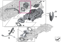 Riadiaci ventil EGR B57P B57R B57X B57Y XD5T