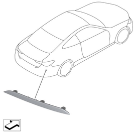 Odrazka zadného nárazníka pravá G22/G22 LCI/G23/G23 LCI M-Packet nárazník (OEM)