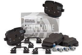 Zadné brzdové platničky (345x24mm / 370x24mm kotúč) - 4 vodiace perá (OEM)