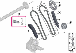 Napinák rozvodovej reťaze BMW 11318490219 (OEM)