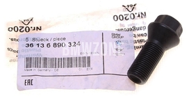 Skrutka kolesa čierna (M14x1,25) (OEM)