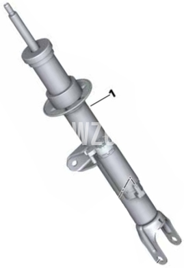 Predný tlmič pruženia ľavý G31/G31 LCI (adaptívny podvozok) (OEM)