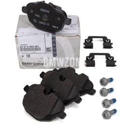 Zadné brzdové platničky (330x20mm kotúč) - 2 vodiace perá (OEM)