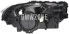 Svetlomet halogén ľavý X1 F48/X1 F48 LCI H7+H7 s motorčekom (OEM)