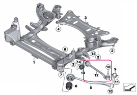 Rameno zavesenia kolies pravé zadné X3 F25, X4 F26 (OEM)