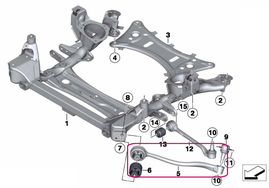 Rameno zavesenia kolies pravé predné X3 F25, X4 F26 (OEM)