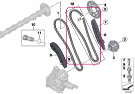 Rep.-Satz Steuerkette BMW 11318590950 (OEM)