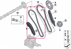 Rozvodová reťaz BMW 11318570649 (OEM)