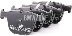 Zadné brzdové platničky (345x24mm / 370x24mm kotúč)