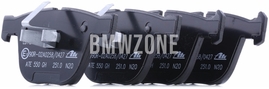 Zadné brzdové platničky (345x24mm / 370x24mm kotúč)