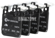 Zadné brzdové platničky (345x24mm M-Performance brzdy)