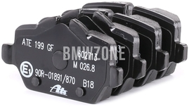 Zadné brzdové platničky (280x10mm / 296x10,5mm kotúč)