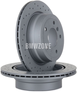 Zadný brzdový kotúč (300x20mm) / 185mm brzdový bubon dierovaný