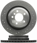 Zadný brzdový kotúč (336x22mm) / 185mm brzdový bubon dierovaný