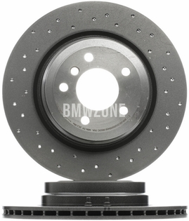 Zadný brzdový kotúč (336x22mm) / 185mm brzdový bubon dierovaný