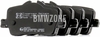 Zadné brzdové platničky (300x20mm kotúč)