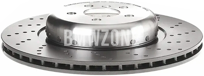 Zadný pravý brzdový kotúč (370x24mm) M-Performance dierovaný