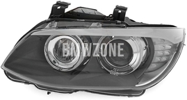 Svetlomet bi-xenón ľavý E92 LCI/E93 LCI D1S+H3+H8 natáčací // LED smerovka