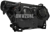 Svetlomet halogén ľavý E60/E61 H7+H7 s motorčekom