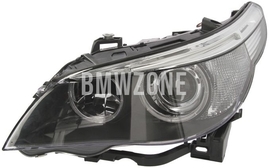 Svetlomet bi-xenón ľavý E60/E60 M5/E61 D1S+H7 bez natáčania