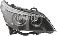 Svetlomet bi-xenón pravý E60/E60 M5/E61 D1S+H7 bez natáčania