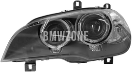 Svetlomet bi-xenón ľavý X5 E70 LCI D1S+H8 bez natáčania