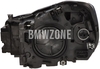 Svetlomet halogén pravý F45/F45 LCI, F46/F46 LCI H7+H7 s motorčekom