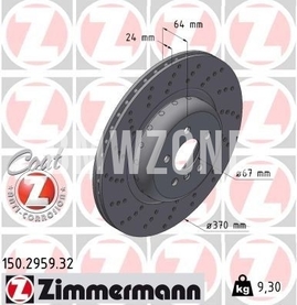 Zadný ľavý brzdový kotúč (370x24mm) M-Performance dierovaný