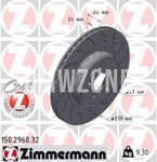 Zadný pravý brzdový kotúč (370x24mm) M-Performance dierovaný