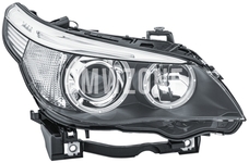 Svetlomet bi-xenón pravý E60/E60 M5/E61 D2S+H7 natáčací