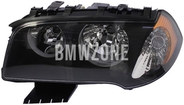 Svetlomet halogén ľavý X3 E83 H7+H7 s motorčekom // žltá smerovka