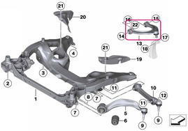 Rameno zavesenia kolies horné Fx rad 5,6,7