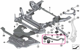 Rameno zavesenia kolies pravé predné X5 F15, X6 F16