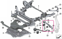 Rameno zavesenia kolies ľavé zadné X5 F15, X6 F16