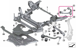 Rameno zavesenia kolies pravé horné X5 F15, X6 F16