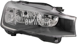 Svetlomet halogén pravý X3 F25, X4 F26 H7+H7 s motorčekom